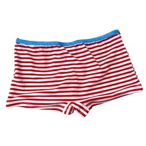 Disney Parks 1 Piece Bathing Suit bottom Red White